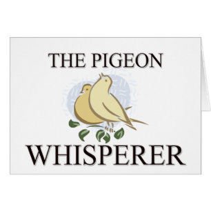 Cartão O Whisperer do pombo