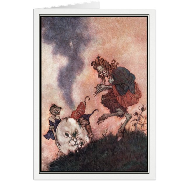 Cartão O Wicked Hobgoblin por Edmund Dulac (Frente)