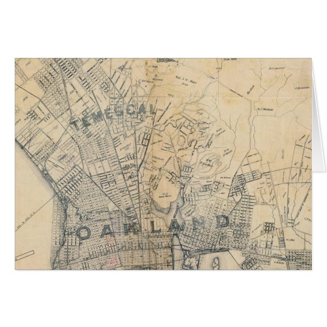 Cartão Oakland, Berkeley, Alameda (Frente Horizontal)