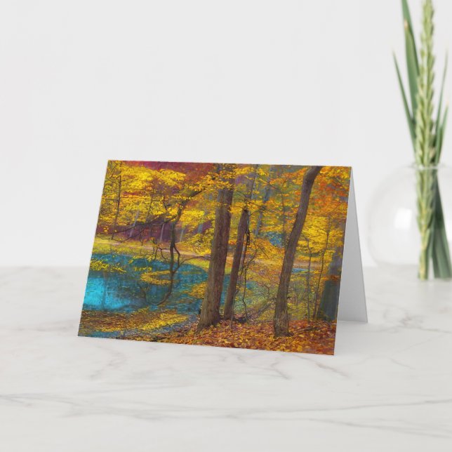 Cartão Oásis do outono (Frente)