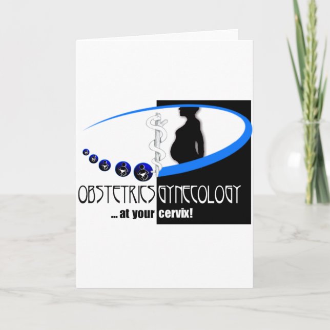 CARTÃO OB / GYN NO SEU CERVIX - MEDICAMENTO ENGRAÇADO (Frente)