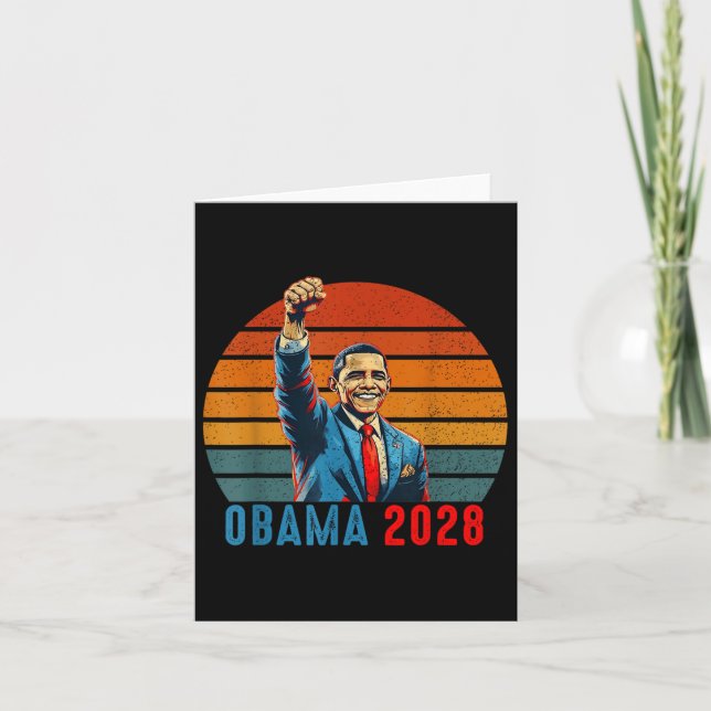 Cartão Obama Comeback 2028 Declaração 4 (Frente)