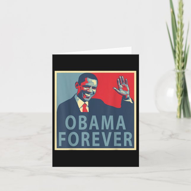 Cartão Obama Forever Barack Presidente 44 (Frente)