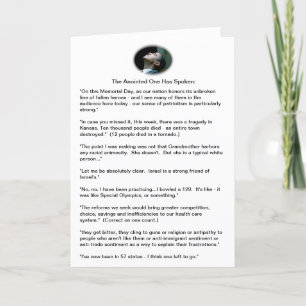 Cartão Obama gaffes - a sampling