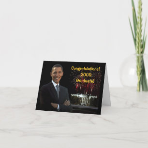 Cartão Obama Graduation Congratulations Card