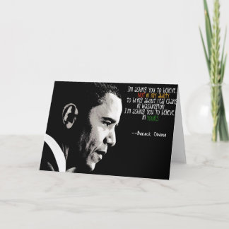 Cartão Obama Greeting Card