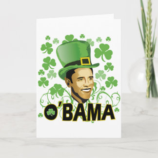 Cartão O'Bama irlandês de Patrick, rua 2009