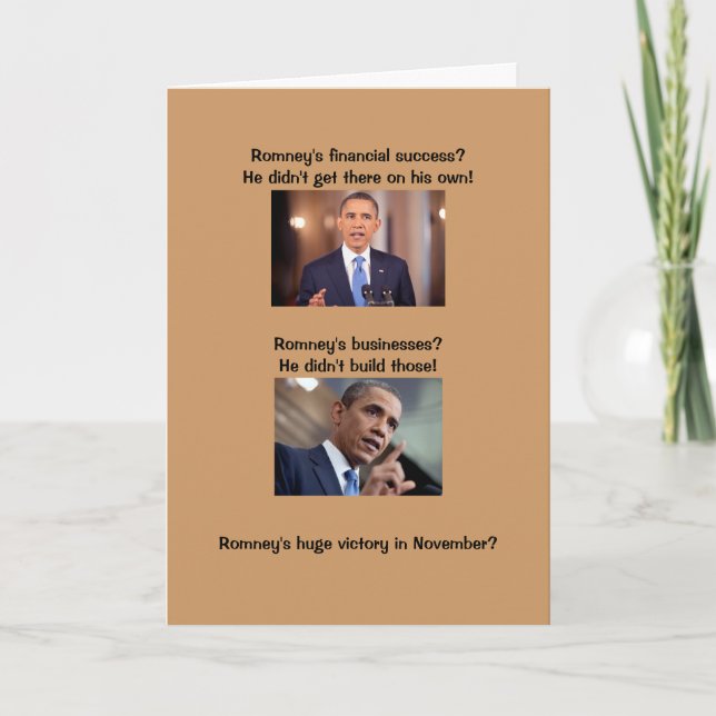 Cartão Obama on success (Frente)