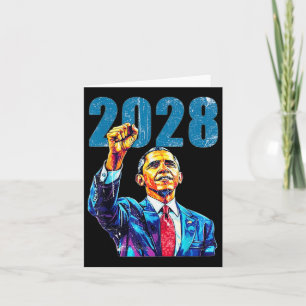 Cartão Obama Para O Presidente 2028 Obama 2028