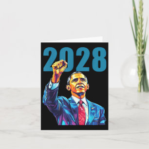 Cartão Obama Para O Presidente 2028 Obama 48.º Presidente