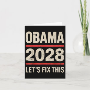 Cartão Obama Vintage Presidente 2028 Obama _16