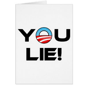 Cartão Obama You Lie