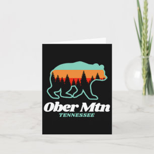 Cartão Ober Mountain Tennessee Skiing Snowboard Bear