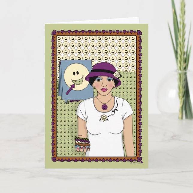 Cartão Objetivo Para A Placa Felicidade_A_Saudação (Frente)