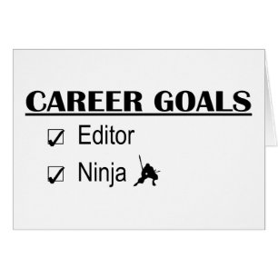 Cartão Objetivos da carreira de Ninja - editor