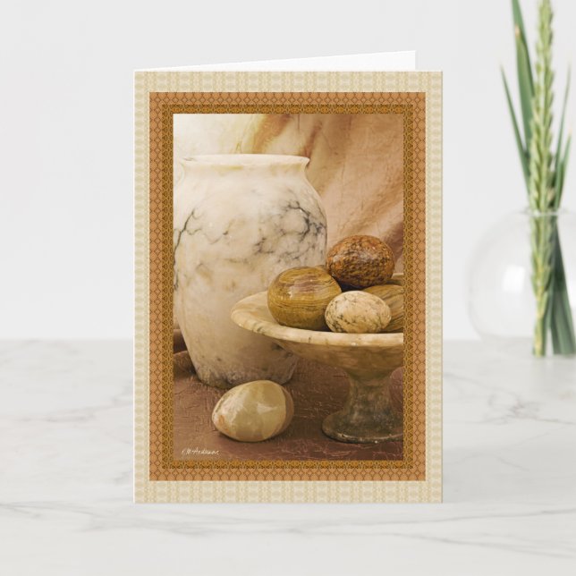 Cartão Objetos do alabastro (Frente)