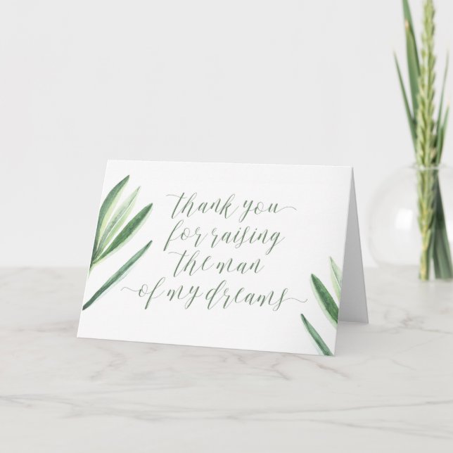 Cartão Obrigada por Criar o Homem dos Meus Sonhos (Frente)