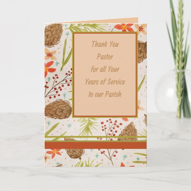 Cartão Obrigado ao Pastor (Frente)