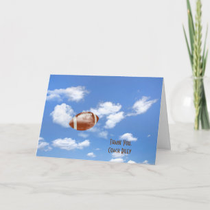 Cartão Obrigado ao treinador de futebol