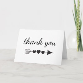Cartão Obrigado Arrow Hearts