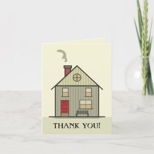 Cartão Obrigado Blank Inside New Home Realty