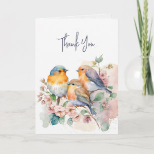 Cartão Obrigado Bluebird