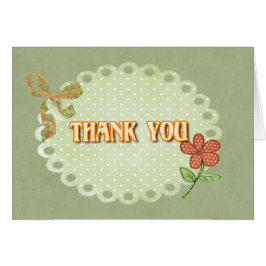 Cartão Obrigado Bolinhas