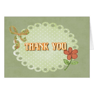 Cartão Obrigado Bolinhas