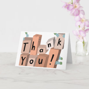 Cartão OBRIGADO Caixas Entrega PERSONALIZADA