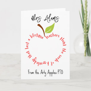 Cartão Obrigado da Apple você para nos ajudar a cultivar 