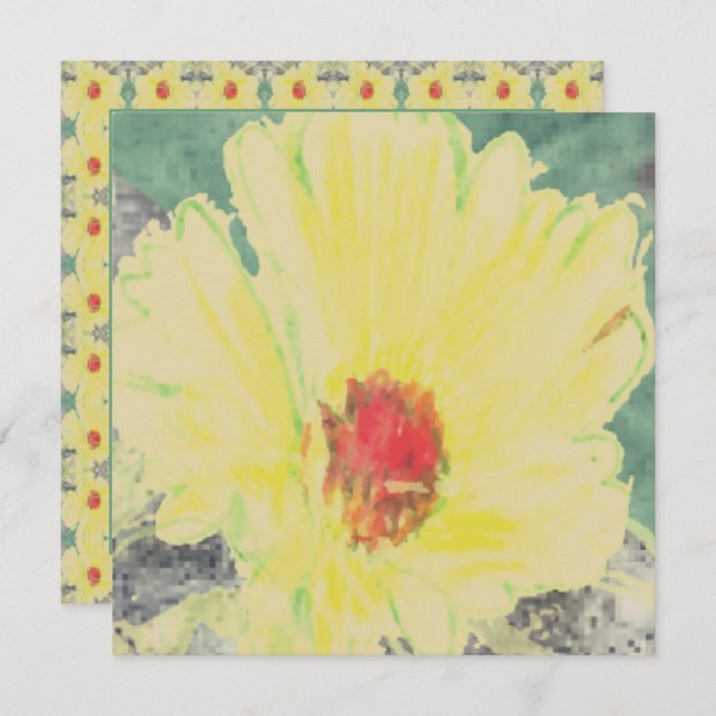 Cartão Obrigado Daisy (Frente/Verso)