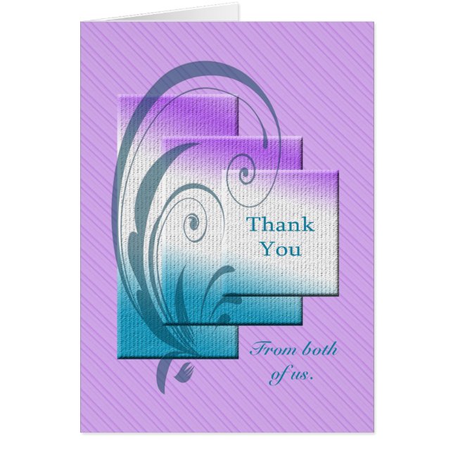 Cartão Obrigado de nós dois (Frente)