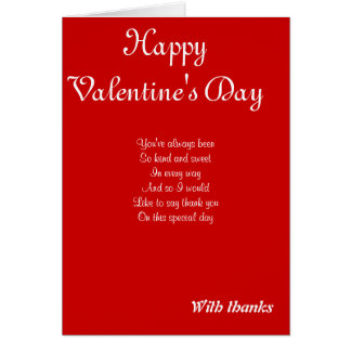 Cartão Obrigado dia de os namorados