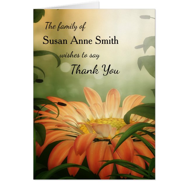 Cartão Obrigado elegante da foto você para sua simpatia (Frente)