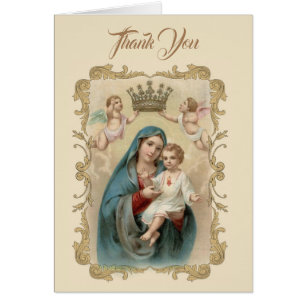 Cartão Obrigado fúnebre católico você simpatia dos