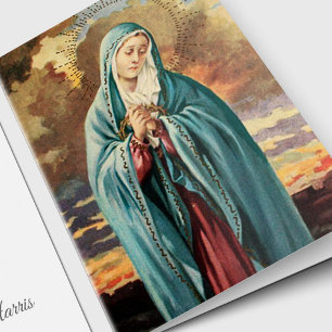 Cartão Obrigado fúnebre você carda nossa senhora Mãe