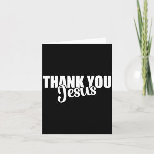 Cartão Obrigado Jesus Fé Baseada no Cristianismo Bíblia G