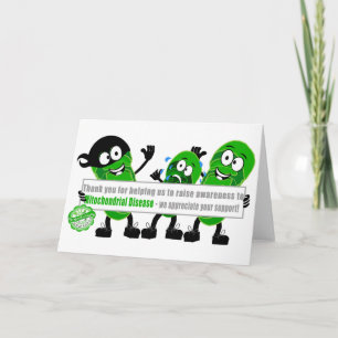 Cartão Obrigado para o apoio da doença mitocondrial