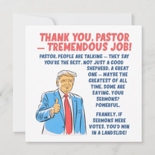 Cartão Obrigado Pastor Apreciação