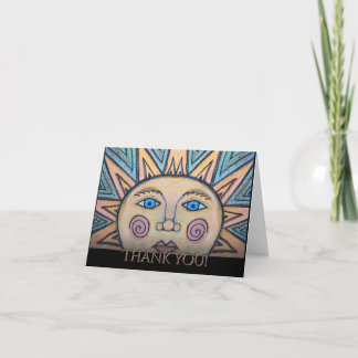 Cartão Obrigado Peace Sun Card