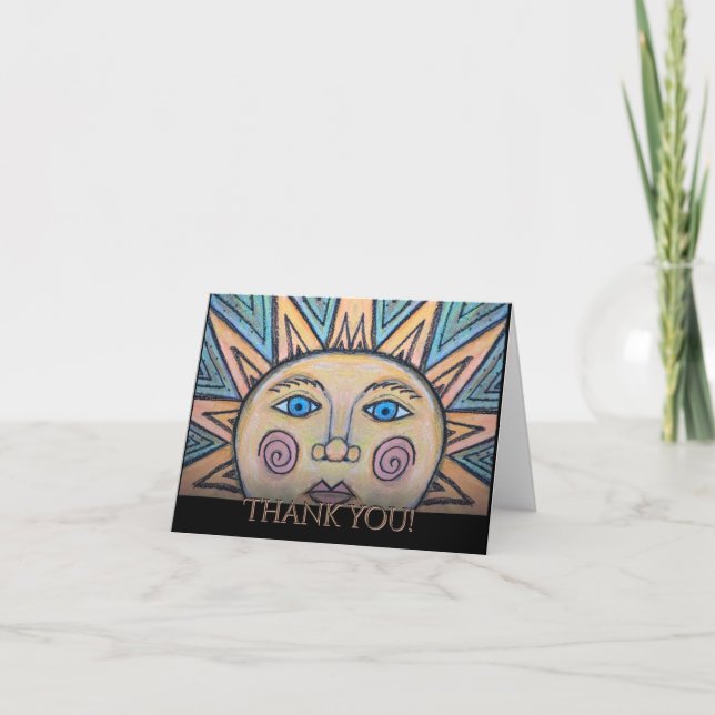 Cartão Obrigado Peace Sun Card (Frente)