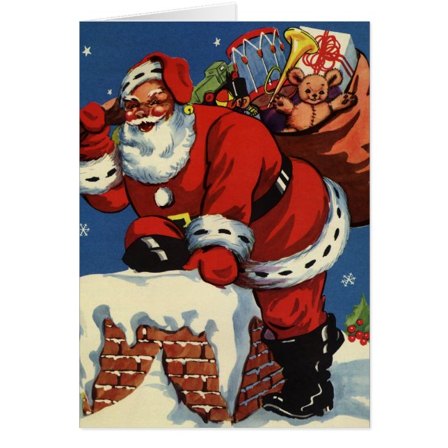 Cartão Obrigado pelo Natal Antigo (Frente)
