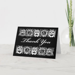 Cartão Obrigado pelo Professor de Drama, Máscaras de Teat