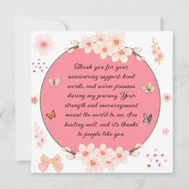 Cartão Obrigado pelo seu apoio inabalável.