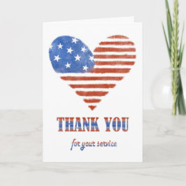 Cartão Obrigado pelo seu serviço