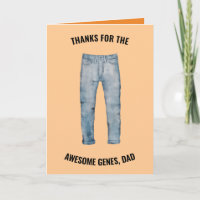 Obrigado pelos Genes Incríveis Papai Dia dos Pais