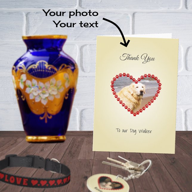 Cartão Obrigado personalizado de fotos de animais (Criador carregado)