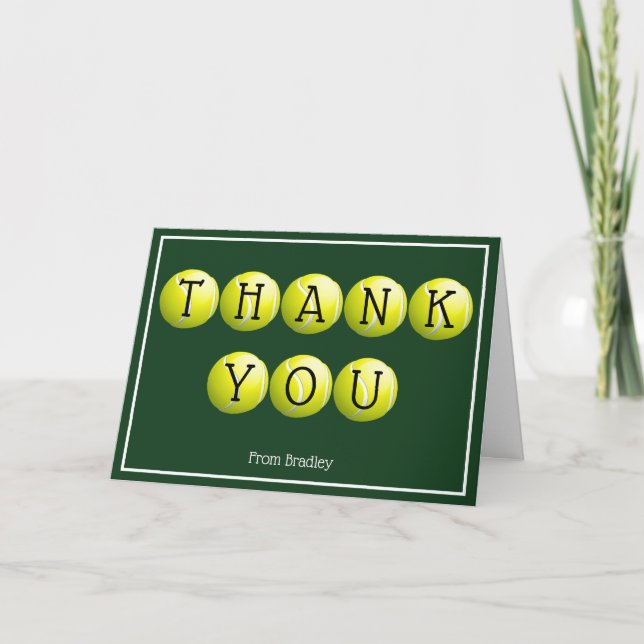 Cartão Obrigado Personalizado De Tênis (Frente)