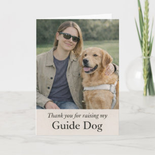 Cartão Obrigado por criar meu Cão-Guia Golden Retriever