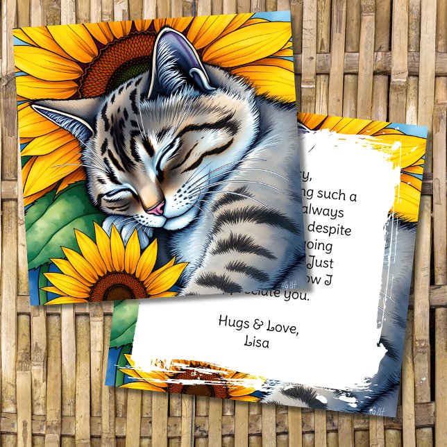 Cartão Obrigado por estarem lá personalizados (Criador carregado)